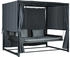 Outsunny Hollywoodschaukel mit Pergola schwarz (84A-273V00CG)