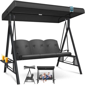 Kesser Gartenschaukel 3-Sitzer mit Auflage anthrazit (27327)