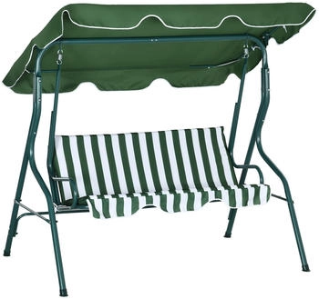 Outsunny 3-Sitzer Metall grün (84A-118V01GN)