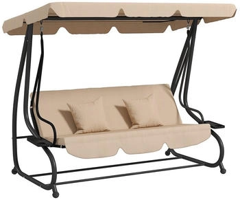 Outsunny Hollywoodschaukel 3-Sitzer mit Liegefunktion (84A-050V02SD)