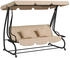 Outsunny Hollywoodschaukel 3-Sitzer mit Liegefunktion (84A-050V02SD)