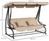 Outsunny Hollywoodschaukel 3-Sitzer mit Liegefunktion (84A-050V02SD)