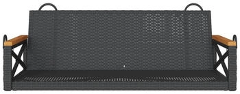 vidaXL H&auml;ngebank Rattan schwarz (368152)