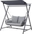Leco Marie 171 x 130 x 173 cm anthrazit/lichtgrau (4735019214)