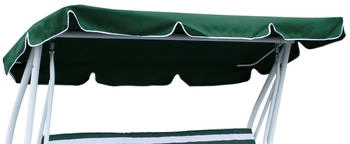 DEGAMO Dachplane f&uuml;r Hollywoodschaukel Miami 228x120cm dunkelgr&uuml;n