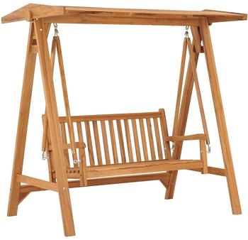 vidaXL Hollywoodschaukel 170 cm Massivholz Teak