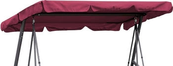 QUICK STAR Hollywoodschaukelersatzdach Ersatzdach Hollywoodschaukel Bordeaux 145x210cm Universaldach Bordeaux 210 cm x 145 cm