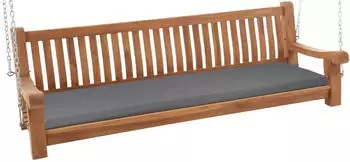 Deluke Schaukelbank Dunkelgrau Holz 200x62x70 cm Gartenm&ouml;bel