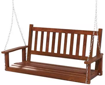 Costway Hollywoodschaukel 2-Sitzer Massivholz bis 230kg (ZB33667NZ)