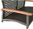 Deluke Garten-Hängebank Braun Holz 64x53x131 cm Gartenmöbel Gartenbänke