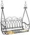Gerster Hängebank Braun Metall 105x60x55 cm Gartenmöbel Gartenbänke