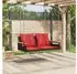 vidaXL Schaukelsitz mit Kissen Polyrattan Braun 109x62x40cm (368149)