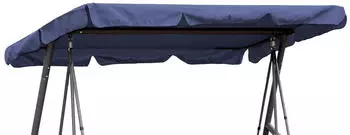 QUICK STAR Hollywoodschaukelersatzdach Ersatzdach Hollywoodschaukel Blau Universaldach Blau 200 cm x 145 cm