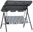 Outsunny Grau Weiß Metall 110x153x172 cm Gartenmöbel