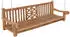 Deluke Schaukelbank Teak Holz 200x61x70 cm Gartenmöbel