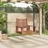 vidaXL Garten-Hängestuhl Massivholz Tanne Metallketten Braun (4008975)