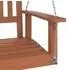 vidaXL Garten-Hängestuhl Massivholz Tanne Metallketten Braun (4008975)