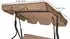 DEGAMO Hollywoodschaukelersatzdach FLORIDA (1-tlg) 170x110cm cremefarben mit braunen Kedern