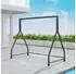 Outsunny Hängebank-Gestell Schwarz Metall 3-Sitzer A-Form 117x175x210 cm Gartenmöbel