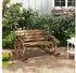 Outsunny Schaukelbank Holz 88x74x105 cm Dunkelbraun 84G-430V00TN