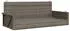 furnicato Hängebank 119x56x48 cm Poly Rattan Grau
