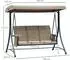 Outsunny Braun Metall 128x172x196 cm Gartenmöbel