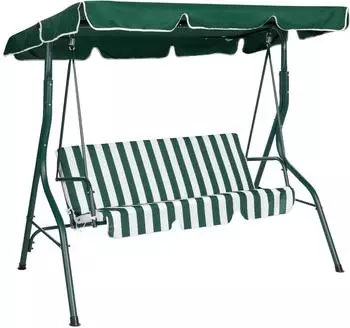 Beliani Grün Textil 174x147x118 cm Gartenmöbel