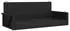 furnicato Hängebank 119x56x48 cm Poly Rattan Schwarz