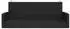 furnicato Hängebank 119x56x48 cm Poly Rattan Schwarz