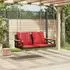vidaXL Schaukelsitz mit Kissen Polyrattan braun 109x62x40cm (368158)