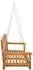 vidaXL Schaukelbank Teak massiv 114x60x60,5cm (42030025)