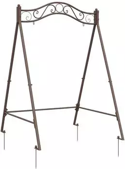 vidaXL Schaukelrahmen Stahl antikbraun 113x121,5x168cm