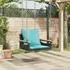 vidaXL Schaukelstuhl mit Kissen Poly Rattan schwarz 63x62x40cm (368169)