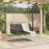 furnicato Hängebank 109x62x40 cm Poly Rattan Schwarz