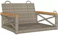 vidaXL H&auml;ngesessel Grau 63x62x40 cm Poly Rattan