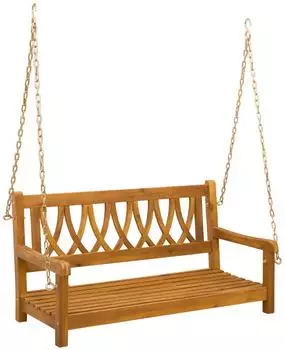 vidaXL Gartenschaukelbank Akazienholz massiv, 110x56x58cm