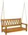 vidaXL Gartenschaukelbank Akazienholz massiv, 110x56x58cm