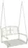 vidaXL Schaukelbank Stahl antik weiß 71,5x59x55cm (42038693)