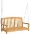 vidaXL Schaukelbank Rose Teakholz massiv, natur, 114x61x61,5cm