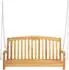 vidaXL Schaukelbank Rose Teakholz massiv, natur, 114x61x61,5cm