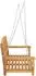 vidaXL Schaukelbank Rose Teakholz massiv, natur, 114x61x61,5cm