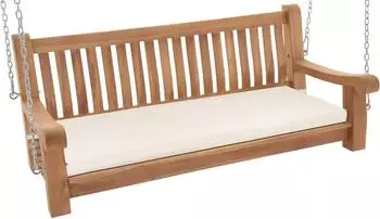 CLP Joyce Schaukelbank Teakholz, mit Sitzkissen creme, 136x48x8cm (327257)
