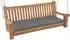 CLP Joyce Schaukelbank Teakholz, Sitzkissen dunkelgrau, 136x48x8cm