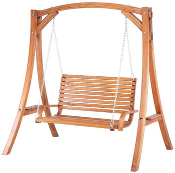 Beliani Dunkelbraun Holz 170x175x128 cm Gartenmöbel