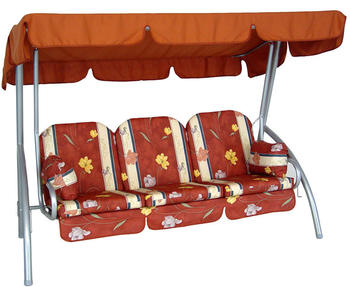 Angerer Deluxe Hollywoodschaukel 3-Sitzer Design Menorca Terra