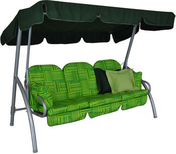 Angerer Deluxe Hollywoodschaukel 3-Sitzer Design Modena gr&uuml;n