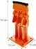 Relaxdays Holzspalter manuell, Stahl, 18x10x8cm, orange