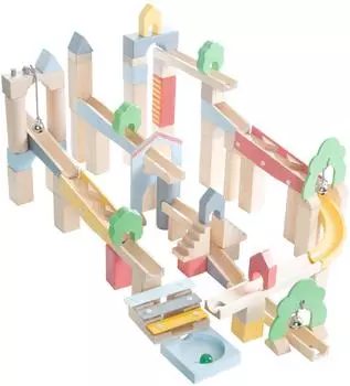 Roba Kugelbahn aus Holz 60-teilig (69645)