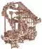 Wood Trick Spiral Murmelbahn 3D-Puzzle aus Holz, elektrisch, 558 Teile