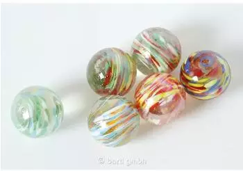 Bartl Glas-Murmeln 40mm, 6-teilig